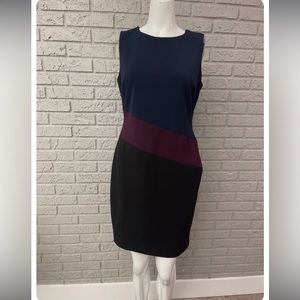 Tommy Hilfiger dress black purple navy size 8